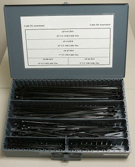 Nylon Cable Tie Assortment Kit 1 Each - Click Image to Close